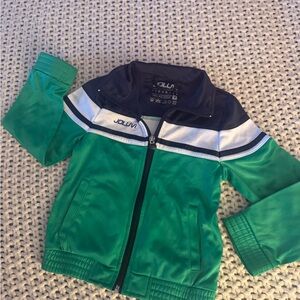 Joluvi Green and Navy Techwear Jacket